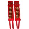 Brass Ghungroo Ankle Bells with Red Velvet Pad