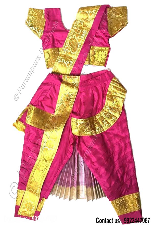 Kuchipudi Dress - Pink - Online Shopping Site for Traditional Costumes ...